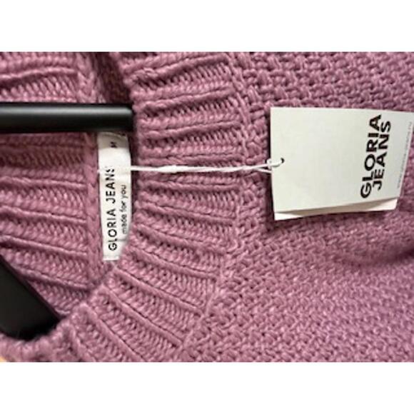Cozy Lavender Knit Sweater by Gloria Jeans Medium NEW NWT - Picture 3 of 4